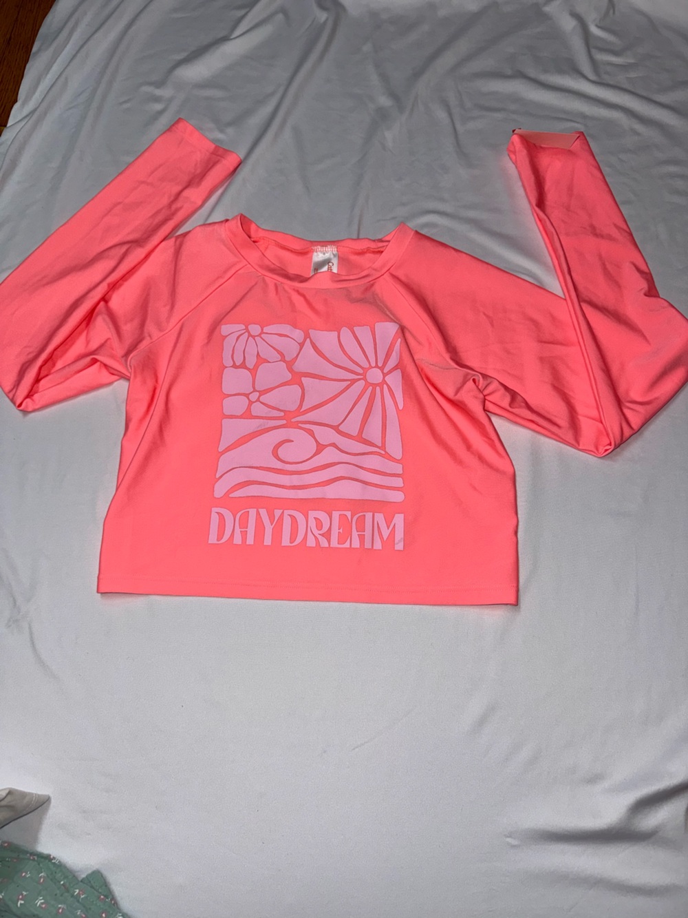 Kids Coral Pink "Daydream" Long Sleeve Top